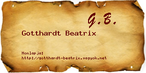 Gotthardt Beatrix névjegykártya